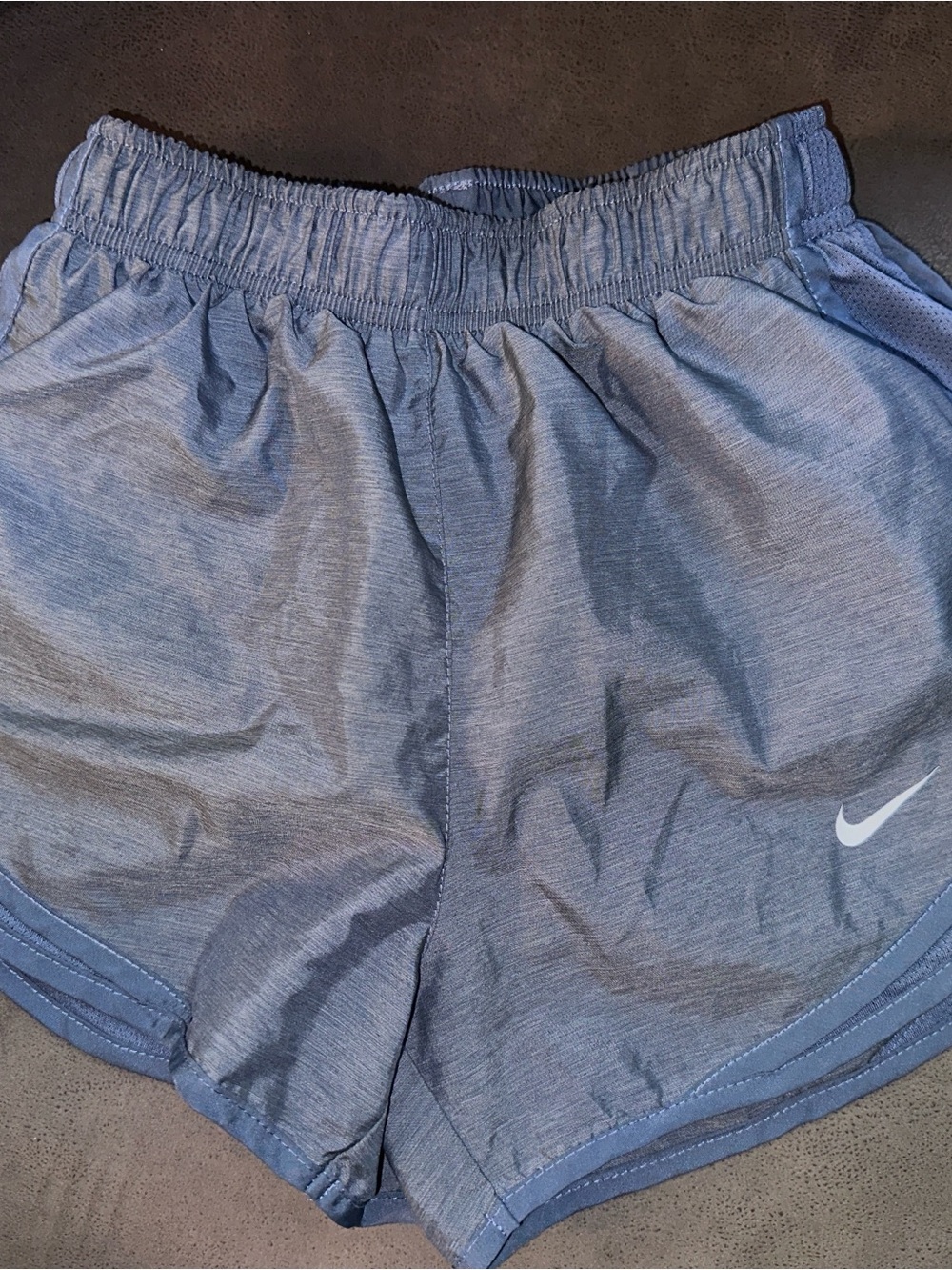 Nike Dri-FIT Tempo Running Shorts Women’s XS Heather Blue Lined Athletic Gym